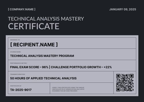 Crypto Trading Certificate Template – Landscape Crypto Trading Certificate Template – Landscape