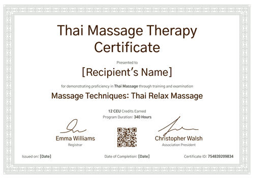 Personalize a Massage Therapist Certificate Template in Certifier - Landscape Personalize a Massage Therapist Certificate Template in Certifier - Landscape