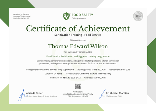 Sanitization Training Certificate Template Landscape Sanitization Training Certificate Template Landscape